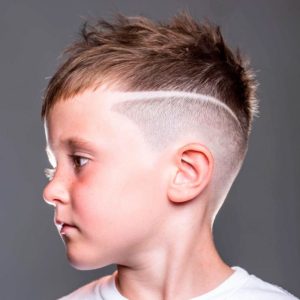 Cortes de pelo para niños 2022 con líneas